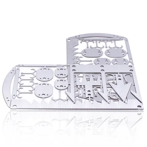Outdoor Multi-Functional Fishing Hook Card Portable Stainless Steel Survival Tool Gear For Camping And Hiking