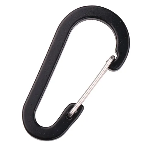 Aluminum Alloy Carabiner Clip Heavy Duty Wire Gate Snap Hook Spring Clip For Outdoor Hiking Camping Bag Accessories