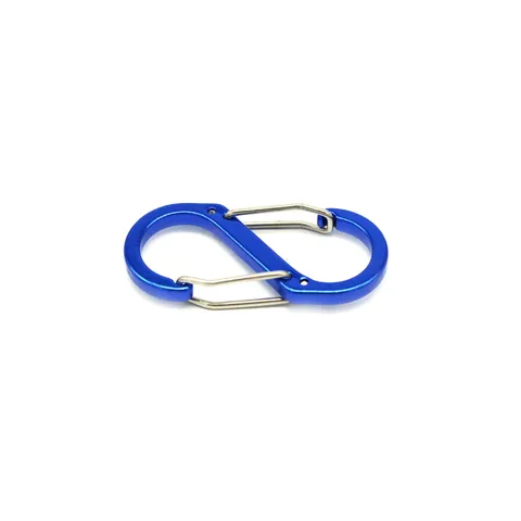 Aluminum Alloy S Shaped Carabiner Double Clip Heavy Dual Spring Gate Backpack Hook EDC Outdoor Camping Tool