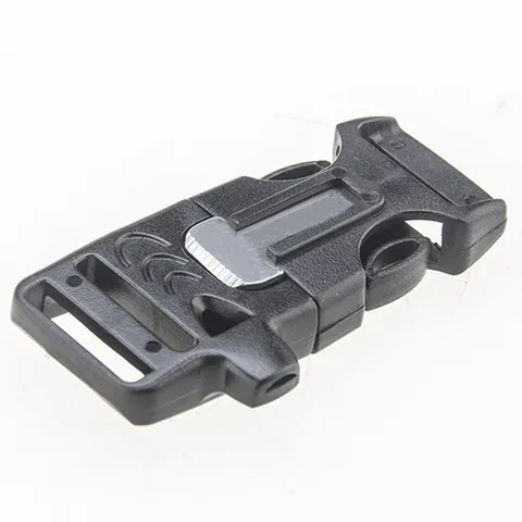 Outdoor Survival Paracord Bracelet Buckle ABS Plastic Emergency Whistle Fire Starter