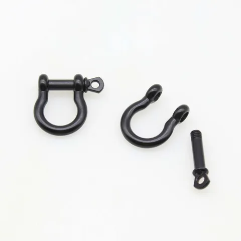 Esterno Paracord Tessitura Maniglia Forma di Arco Ferro di Cavallo Fibbia a Forma di O Accessori in Metallo Braccialetto di Sopravvivenza Fai da Te