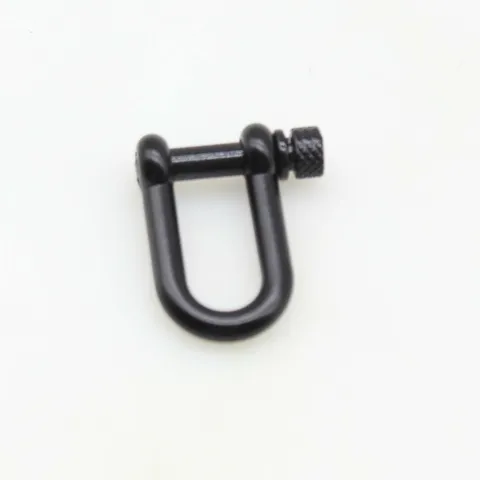 Zinc Alloy Horseshoe Shackle Paracord Bracelet Buckle Outdoor Survival Hardware Accessory