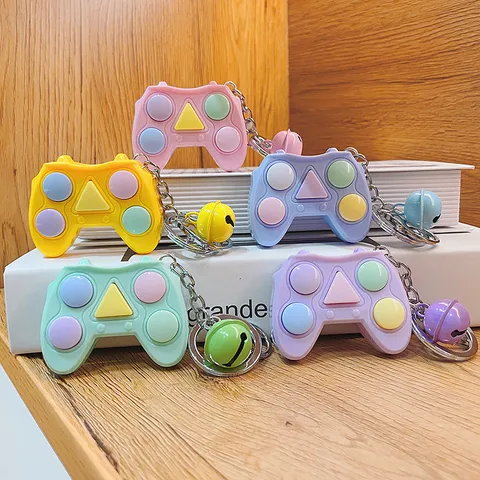 Mini Game Controller Giocattolo di Allenamento Della Memoria Portachiavi Carino Plastica Bolla Antistress Ciondolo Borsa Accessori