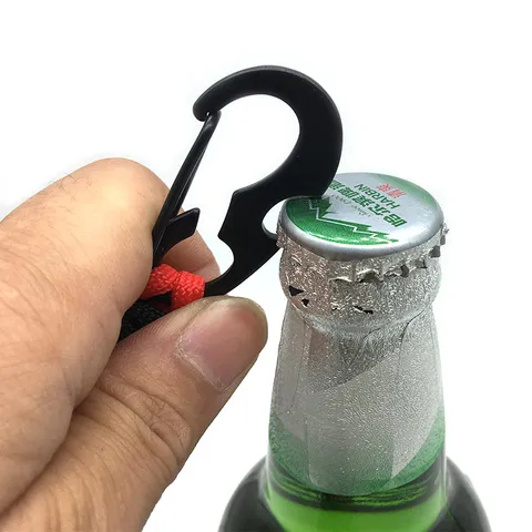 Porte-clés Tressé en Paracorde Extérieur Avec Ouvre-bouteille Cordon en Nylon Robuste Anneau de Clés Porte-clés EDC Pour Hommes