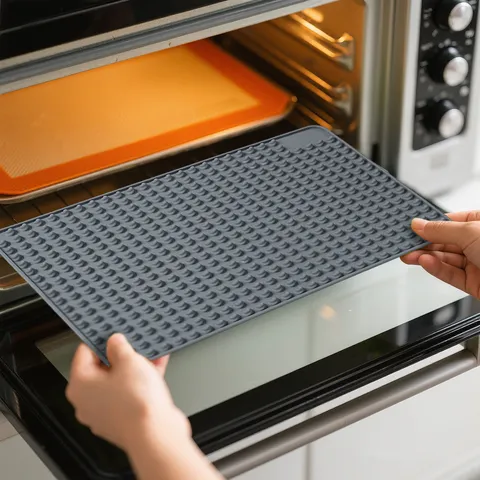 Silikon Ofenmatte Hitzebeständige Mikrowelle Schutzmatte Antirutsch Öldicht Küche Backmatte Flexible Silikon Tischset