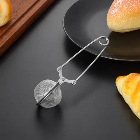 Stainless Steel Tea Infuser Mesh Tea Ball Strainer With Long Wire Handle Kitchen Loose Leaf Tea Filter Tool