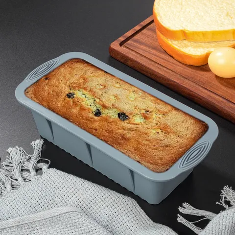 Moule à Pain Rectangulaire en Silicone Moule à Gâteau DIY Plaque de Cuisson Antiadhésif Résistant à la Chaleur Ustensile de Cuisine