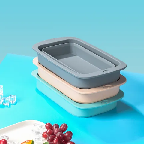 Grande Capacité Pliable Silicone Bac à Glaçons Boîte de Fabrication Congélation Rapide Démoulage Facile Outil de Cuisine