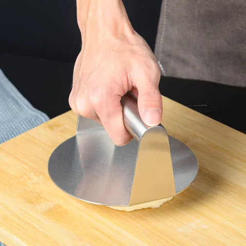 304 Stainless Steel Burger Press Heavy Duty Round Square Meat Press Patty Maker For Flat Top Grill BBQ Kitchen Tool