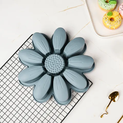 Moule à Gâteau Tournesol en Silicone Grande Antiadhésif DIY Plaque de Cuisson Souple Moule à Pain Pâtisserie Pour Cuisine Maison Usage Commercial