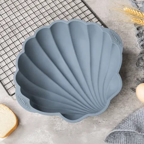 Grand Moule à Gâteau Coquillage en Silicone Antiadhésif Mousse Plaque de Cuisson Ustensile de Cuisine