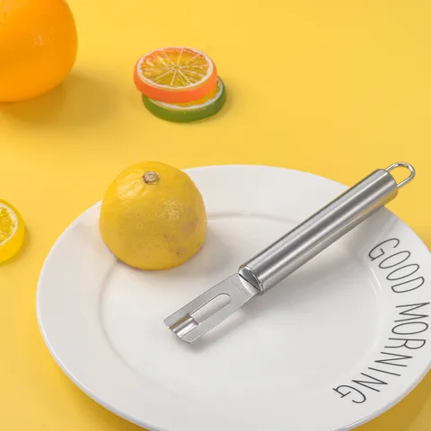 Stainless Steel Lemon Zester Grater Multi-Functional Kitchen Peeler Tool For Citrus Fruit Orange Fruit Kitchen Gadget