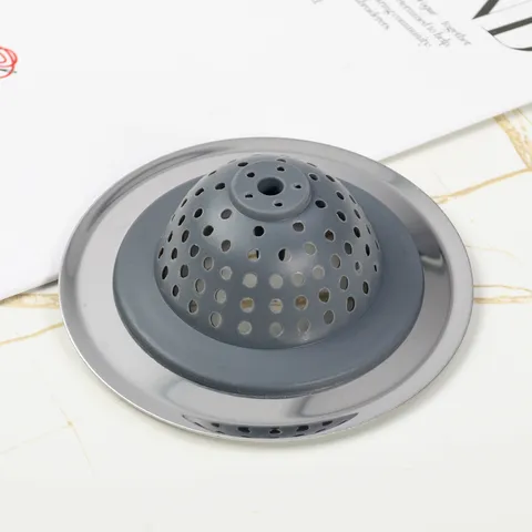 Passoire d'Évier de Cuisine en Silicone Acier Inoxydable Filtre Anti-Obstrucción pour Égout