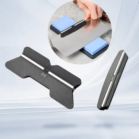 Kitchen Knife Sharpener Fixed Angle Sharpening Guide Tool With Ceramic Rods Black Multi-Angle Sharpener Household Cooking Tool
