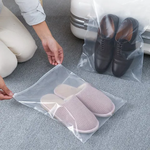 Transparante Schoenopbergtassen Duidelijk Waterdicht Stofdicht Reisschoen Organizers Met Rits