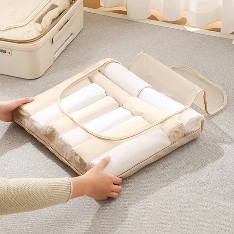 Draagbare Opvouwbare Mesh Reistas Ademende Bagage Organizer Inpakblokken voor Kleding Kofferopslag