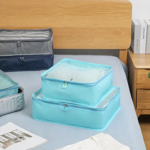 Reis Opbergtas Koffer Organizer Inpakblokken Voor Kleding Ondergoed Waterdicht Polyester Opbergpouch Reistoebehoren