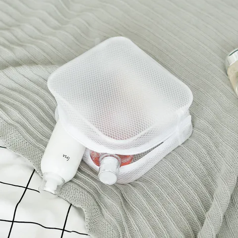 Waterproof EVA Mesh Cosmetic Bag Portable Travel Toiletry Organizer Large Capacity Clear Makeup Storage Pouch For Women