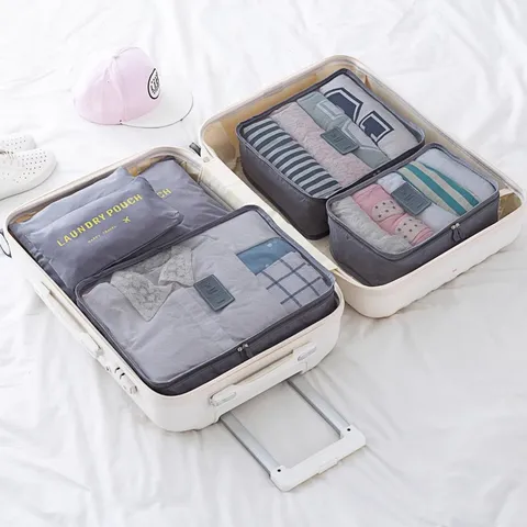 Draagbare Reistas Opslag Set Inpakblokken Koffer Organizer Tas Voor Kleding Ondergoed En Schoenen Reisaccessoires