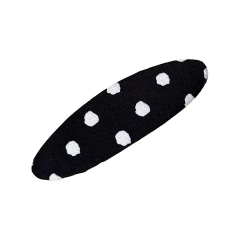 Retro Polka Dot Hair Clip For Women Sweet Oval BB Clip Alloy Electroplated Bangs Clip Fashion Headwear Side Hairpin Accessories