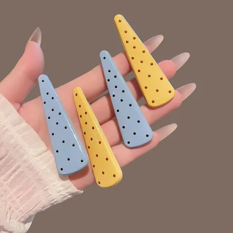 Κορεάτικο Στυλ Poua Klampes Mallion Minimalistiko Haritomenu Alloys Side Clip Accessories for Women Fashion Gift