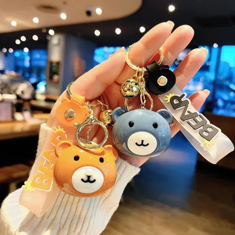 Cute Cartoon Bear Acrylic Keychain Cute Doll Pendant Key Chain Bag Pendant Gift
