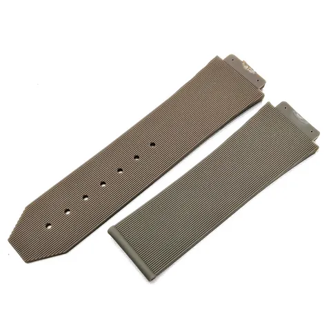 Correa de Reloj de Caucho de Silicona Impermeable Repuesto Rayas Verticales Pulsera Accesorios