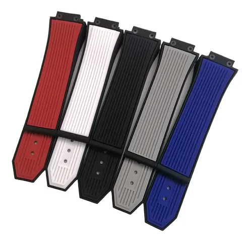 Cinturino in Silicone Ricambio a Righe Coarse in Gomma Cinturino Lusso Sport per Uomo Donna