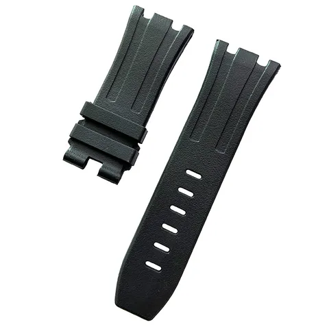 Correa de Reloj de Repuesto de Fluoroelastómero para Accesorios de Reloj Deportivo de Hombre Banda de Goma