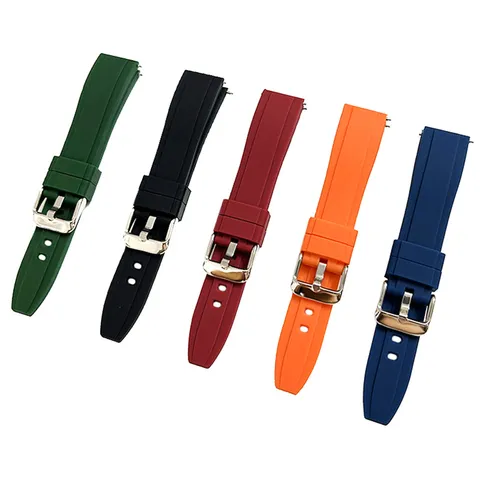 Correa de Reloj de Silicona de Liberación Rápida Universal Repuesto para Reloj Inteligente Accesorio Deportivo Cómodo