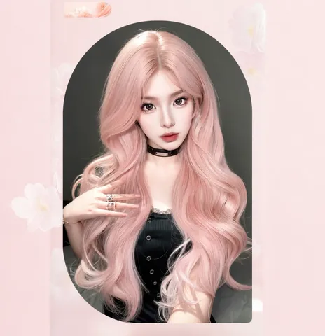 Women Long Curly Wig Big Wavy Synthetic Heat Resistant Hair Daily Cosplay Full Head Wig