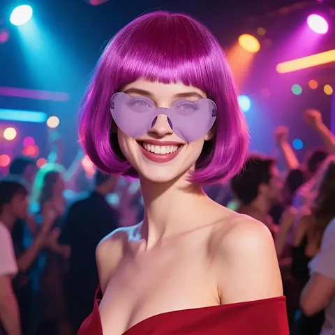 Parrucca Bob Colorata Capelli Corti Lisci Con Frangia Parrucca Per Festa Cosplay Costume Di Halloween Capelli Sintetici Per Donne Uomini