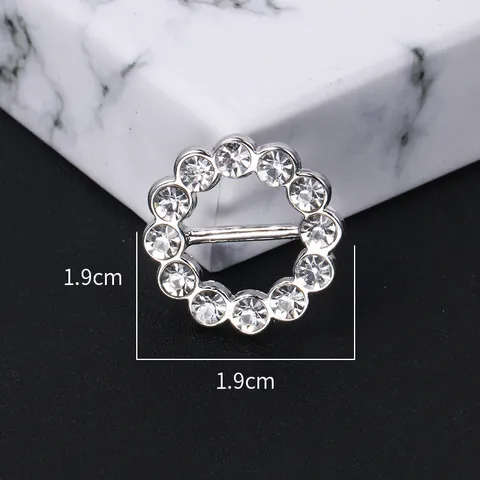 Style Coréen Boucle d'Écharpe Strass Alliage Minimaliste Pince Coin Vêtement Mode Femmes Anneau Écharpe Bijoux