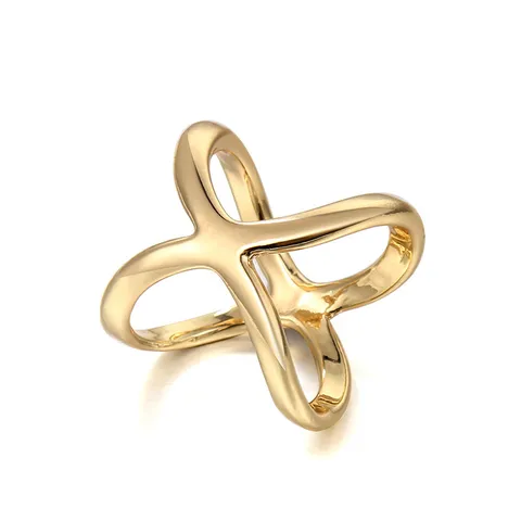Alloy Cross X-Shaped Scarf Buckle Brooch Minimalist Geometric Ring Scarf Holder Women Fashion Clothing Accessories