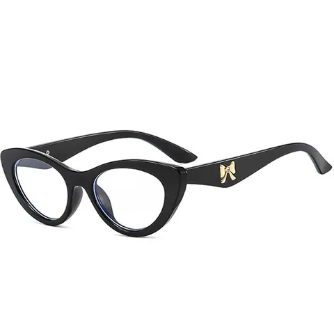 Gafas de Lectura Ojo de Gato de Moda para Personas Mayores Brillantina Degradado Lazo Montura Completa