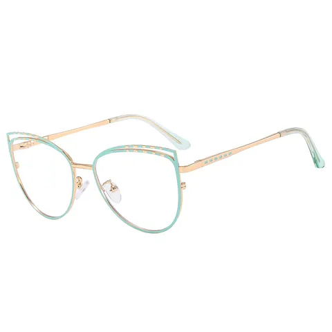 Fashion Metal Moon Cat Eye Reading Glasses For Elderly Unisex Personalized Trend Hollow Line Versatile Presbyopic Glasses