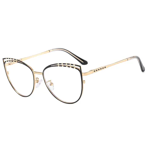 Fashion Metal Moon Cat Eye Reading Glasses For Elderly Unisex Personalized Trend Hollow Line Versatile Presbyopic Glasses
