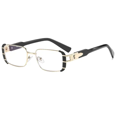 Trendy Metal Square Small Frame Sunglasses For Women Men Hip Hop Style UV400 Sun Protection Eyewear Fashion Retro Sunglasses
