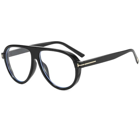 Gafas de Sol de Aviador de PC de Moda para Mujeres Hombres Moda T Bisagra de Metal Montatura Completa Gafas de Sol Gafas de Vacaciones al Aire Libre