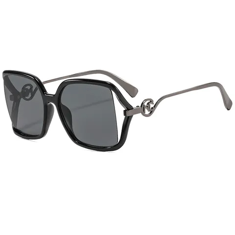 Gafas de Sol Cat Eye para Mujer Metal Hueco Estilo Diseñador Moderno UV400 Gafas de Sol de Moda