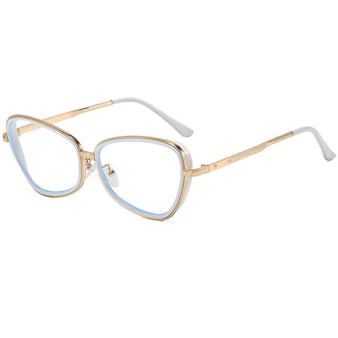 Mode Eckig Katzenaugen Metall Sonnenbrille Für Damen Hip Hop Streetwear Verlauf UV400 Sonnenschutz Outdoor Urlaub Reise Brille
