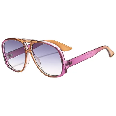 Unisex Oversized Pilot Sunglasses Fashion Low Temple Design UV400 Sun Glasses For Men Women Outdoor Driving