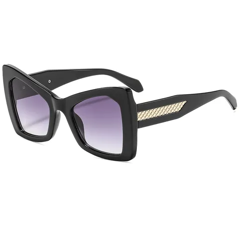 Gafas de Sol Cuadradas Oversize Europeas Americanas para Mujeres Hombres Vintage Montura Colorida Polarizadas UV400 Protección Solar