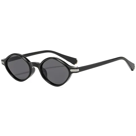 Trendige Polygon Kleine Rahmen Sonnenbrille Für Herren Damen Vintage Geometrische PC Kunststoff Vollrand Brille Hip Hop Party Eyewear