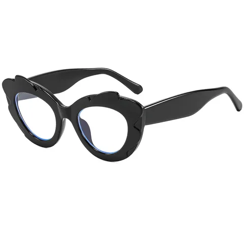 Unisex Fashion Cute Cloud Lace Plain Glasses Transparent Frame Optical Eyewear
