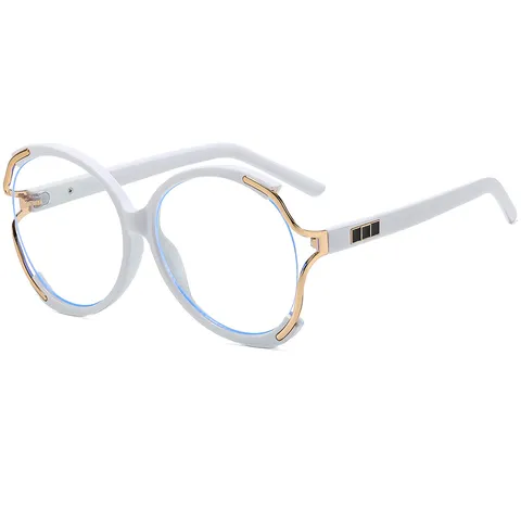 Occhiali da Sole Ovali Grandi Moda Vintage per Uomo Donna PC Montatura in Metallo Giunzione Alla Moda UV400 Protezione Solare Viaggio Quotidiano