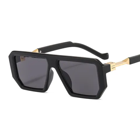Vintage Rectangle Polygon Sunglasses For Women Men Fashion PC Frame Colorful Lens Ins Show Shades Trendy Unisex Eyewear