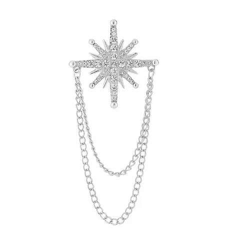 Vintage Alloy Rhinestone Brooch Pin Elegant Crystal Scorpion Snowflake Star Crown Brooches For Clothes Coat Women Men Jewelry Gift