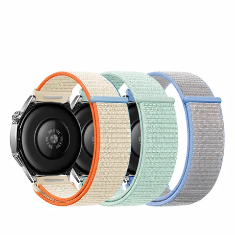 Cinturino per Orologio in Nylon con Fibbia per Samsung Huawei Honor Smartwatch Cinturino di Ricambio Tessuto Traspirante