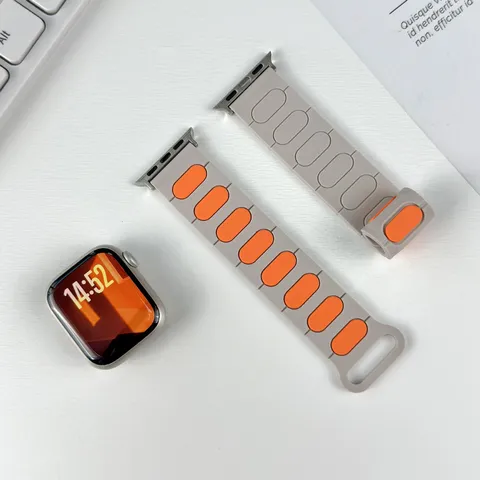 Polychromo Magnētiko Louraki Rologiou Silikonēs Gia Smartwatch Antallaktiko Louraki Athlītiko Vrachioleia Anapneousimo